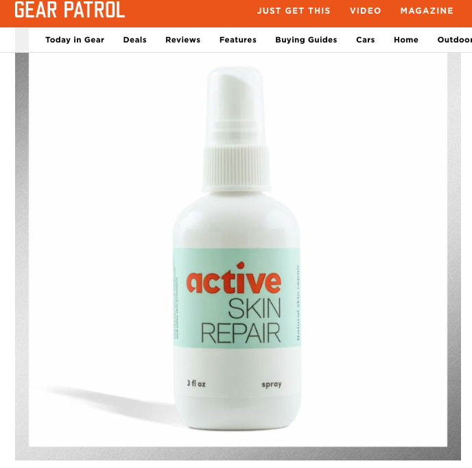 Gear Patrol Features Active Skin Repair