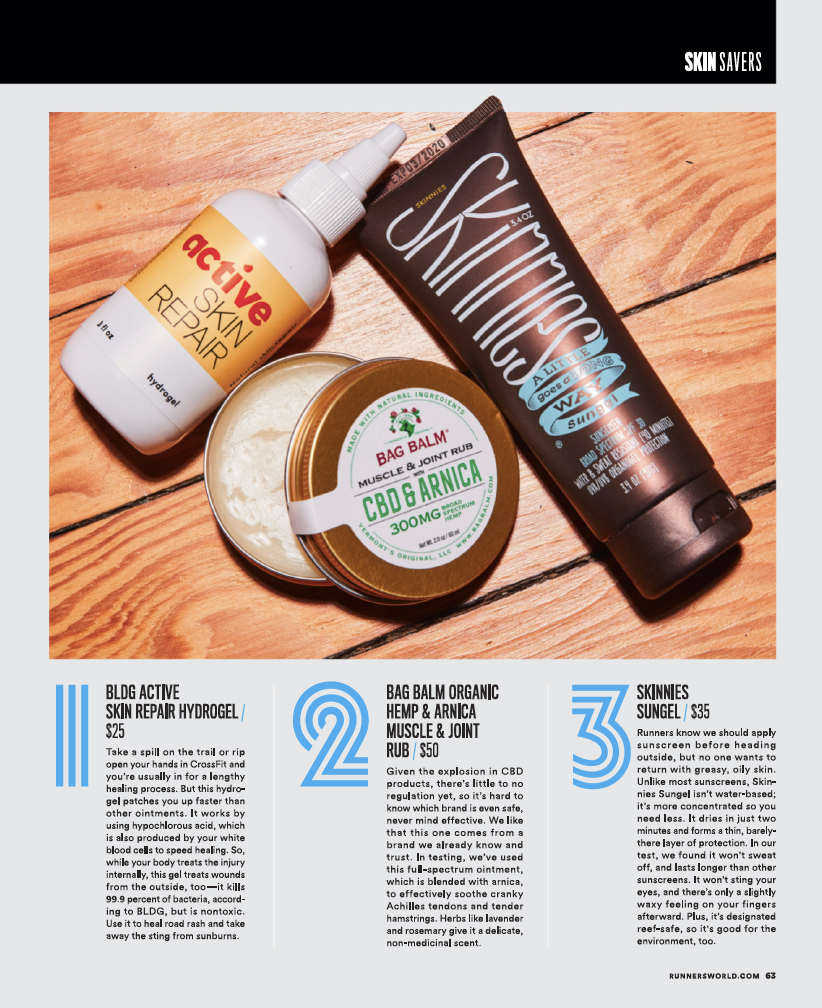 Runners World Features Active Skin Repair